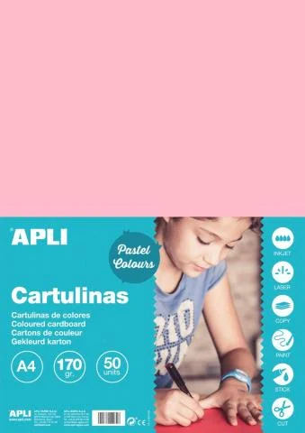 Kreslicí karton APLIA4/170g/50lis růžová Pouze Dnes