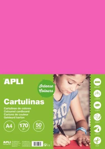 Kreslicí karton APLIA4/170g/50lis fuchsiová Novinka