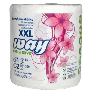 Utěrky kuchyňské Way XXL 2vrst., celulóza 55m/300útr. Nakupujte Hned