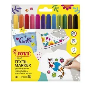 Výprodej FIXY JOVI na textil 12 ks nevypratelné - 1410