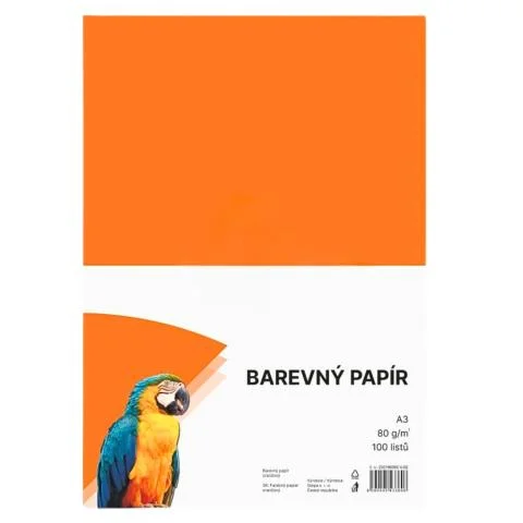 Koupit Online Papír barevný Color A3/80 oranžový 100ks
