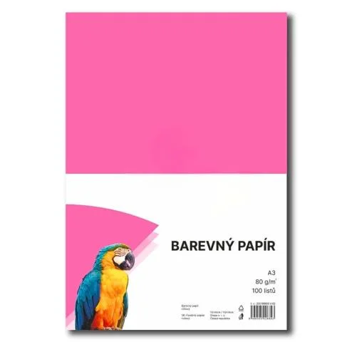 Expresní Doručení Papír barevný Color A3/80 růžový 100ks