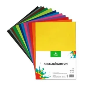 Kreslicí karton A4/180g/60lis mix 12 barev Sleva