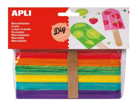 Špachtle dřevěná barevný mix 150x18mm/40ks Nejlepší Cena