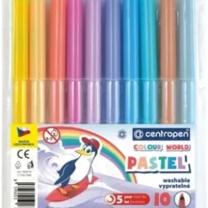 Popisovač Centropen 7550/10ks pastelové barvy Časově Omezené