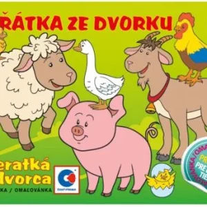 Víkendová Akce Omalovánky A5 - Zvířátka ze dvorku