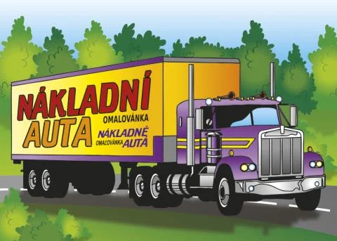 Zlevněný Omalovánky A5 - Nákladní auta