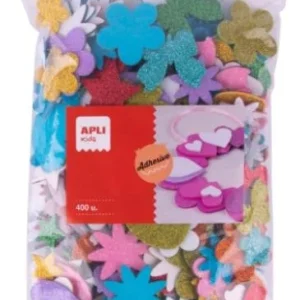 Pěnová guma květiny a srdíčka samolepící JUMBO SET 450ks Nová Kolekce