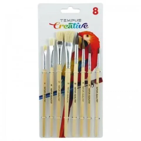 Must-Have Štětec Tempo školní sada kulatý 2,6,8,10 + plochý 4,8,12,18