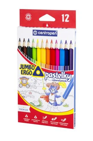 Sezónní Sleva Pastelky 9522/12 CENTROPEN trojhranné JUMBO 12ks