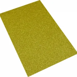 Top Prodej Pěnová guma glitr 20x29cm zlatá