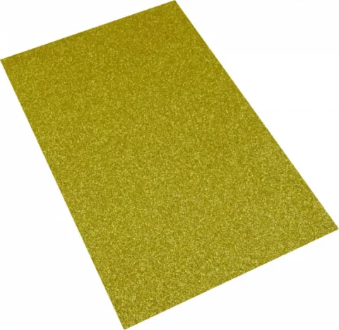 Top Prodej Pěnová guma glitr 20x29cm zlatá