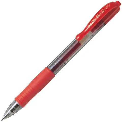 Pouze Dnes Kuličkové pero gelové PILOT G2/0,7 červené