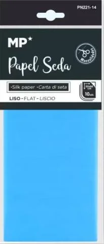 Hedvábný papír 17g sv. modrý 50x66/10 listů Levný