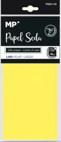 Hedvábný papír 17g žlutý 50x66/10 listů Novinka