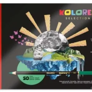 Pastelky KORES KOLORES SELECTION trojhranné 50 barev v kovovém pouzdře Objednat Nyní