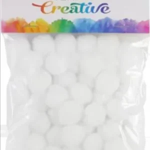 Expresní Doručení Pompony - plyšové bílé 20mm/50ks