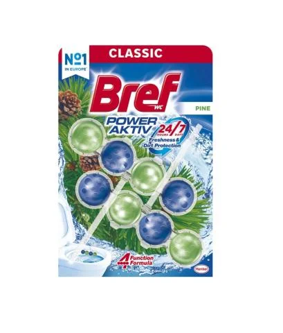 WC závěs BREF power aktiv kuličky 2ks/bal borovice Must-Have
