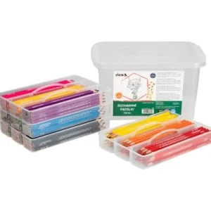 Autentický Pastelky RICO šestihranné 3mm v úložném praktickém boxu 216ks