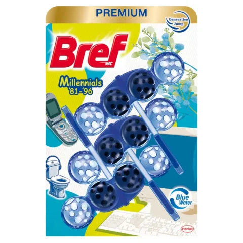 Odeslání Ihned WC závěs BREF barvící vodu aktiv kuličky 3ks/bal Millennials