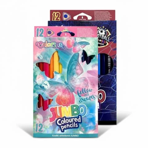 Pastelky Colorino trojhranné JUMBO 12 barev mix motivů Nakupujte Hned