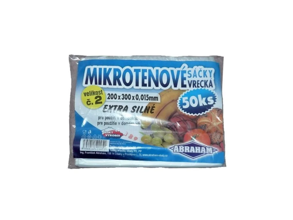 Vysoce Kvalitní Sáček mikrotenový 20x30cm extra silné