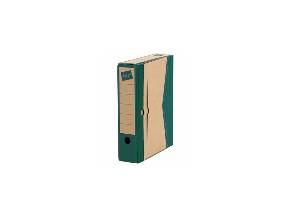 Archivační krabice HIT Board Colour A4 75mm zelená Oblíbený