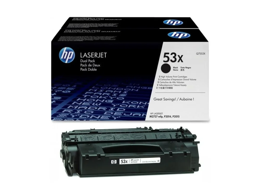 Originální toner HP Q7553XD duopack Must-Have