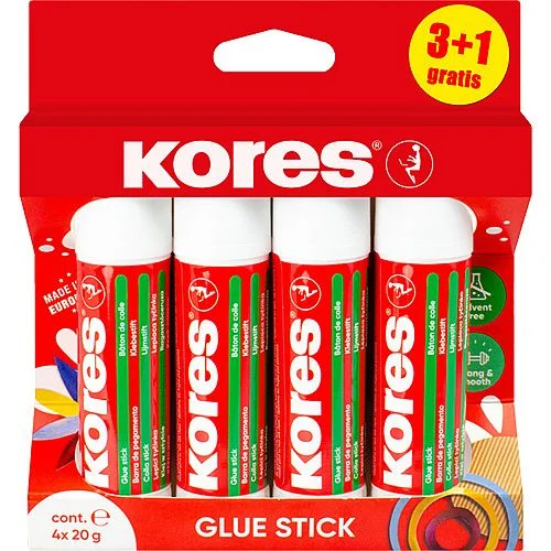 Cenově Výhodný Lepicí tyčinka Kores 3+1 ZDARMA, 20 g