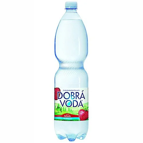 Aktuální Dobrá voda PET, neperlivá jahoda, 6 ks x 1,5 l