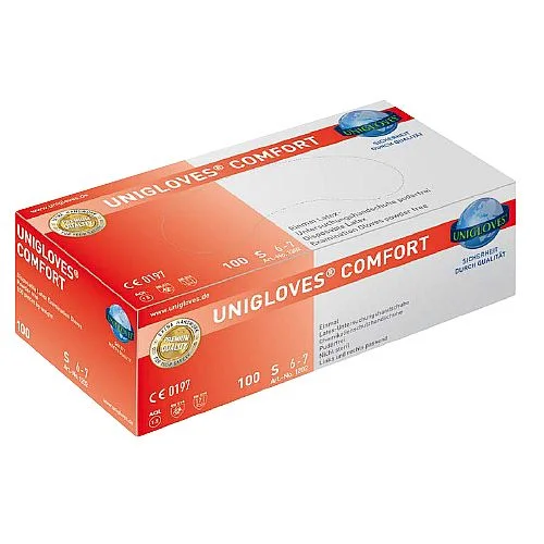 Výhodná Nabídka Latexové rukavice Comfort Uni nepudr bílá, č. XS, 100 ks