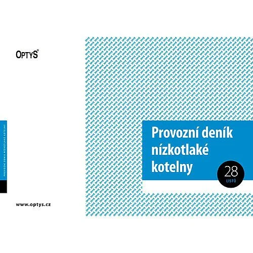 Cenově Výhodný Provozní deník nízkotlaké kotelny, OPTYS 1240