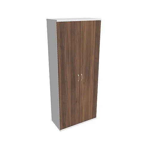 Skříň policová dvéřová 192*80 cm S58000, bílá/ořech Jen Po Omezenou Doba
