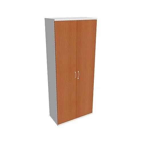 Skříň policová dvéřová zamykací 192*80 cm SZR58000, bílá/třešeň Objednat Nyní