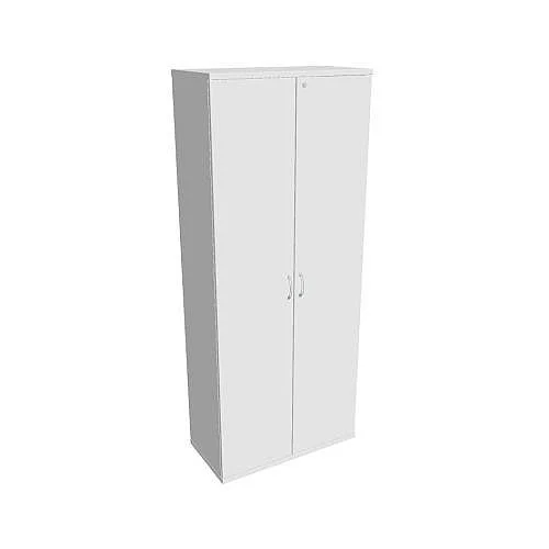 Skříň šatní dvéřová zamykací 192*80 cm SZ58001, bílá/bílá Speciální Cena