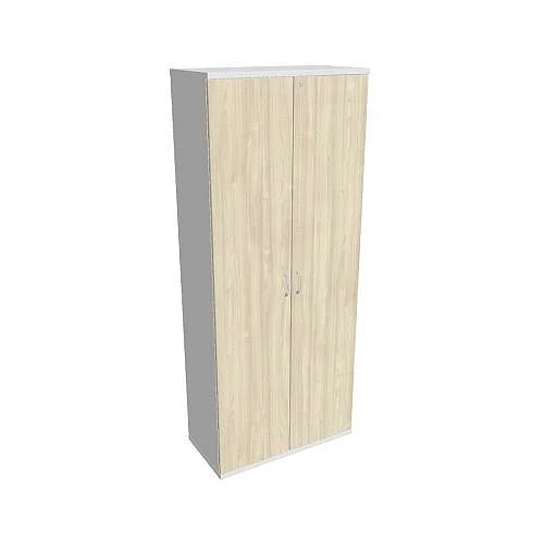 Must-Have Skříň šatní dvéřová zamykací 192*80 cm SZ58001, bílá/akát