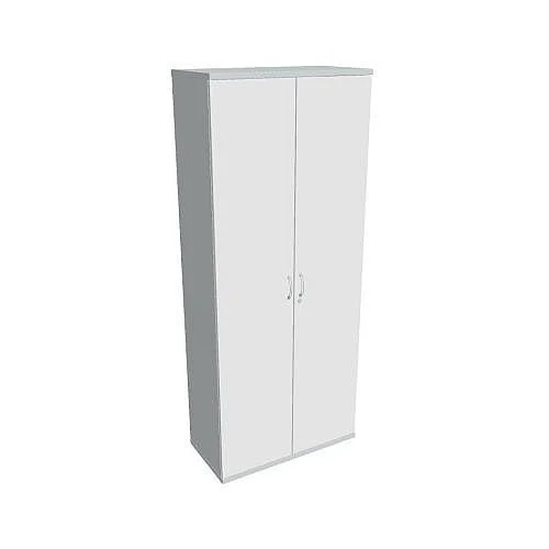 Speciální Cena Skříň šatní dvéřová zamykací 192*80 cm SZR58001, šedá/bílá