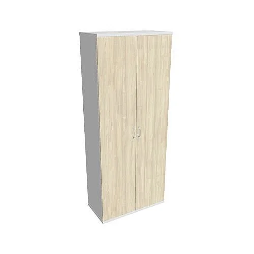 Skříň šatní dvéřová zamykací 192*80 cm SZR58001, bílá/akát Nejlepší Cena