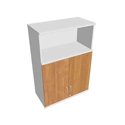 Výhodná Nabídka Skříň policová dvéřová 115.2*80 cm SZ38002H, bílá/olše