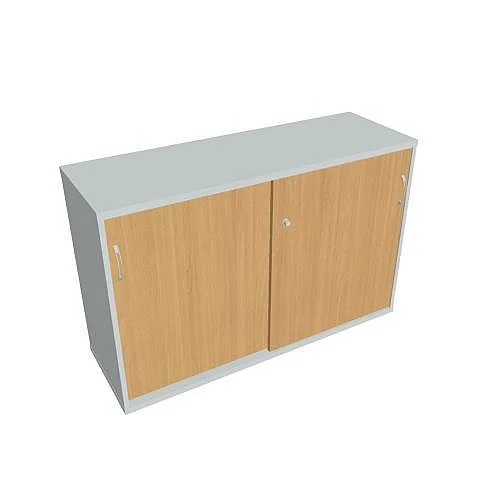 Skříňka s posuv. dveřmi 76.8*120 cm SZ212002, šedá/buk Aktuální