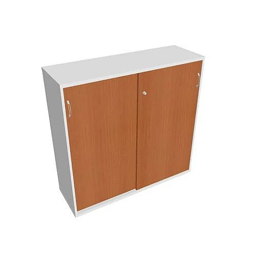 Must-Have Skříňka s posuv. dveřmi 115.2*120 cm SZ312002, bílá/třešeň