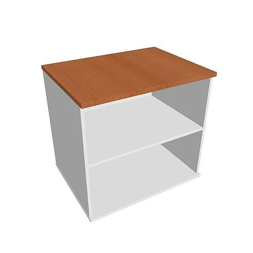 Skříň otevřená stolová 80 cm podél SP8060P, bílá/třešeň Speciální Cena