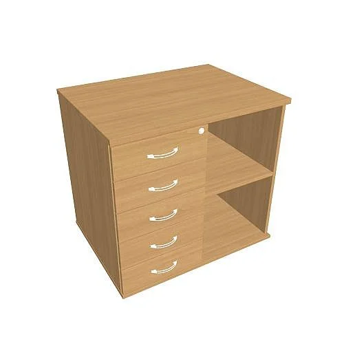 Cenově Výhodný Skříň kon stol levá napříč 80 cm SPKZ38060LN, buk/buk