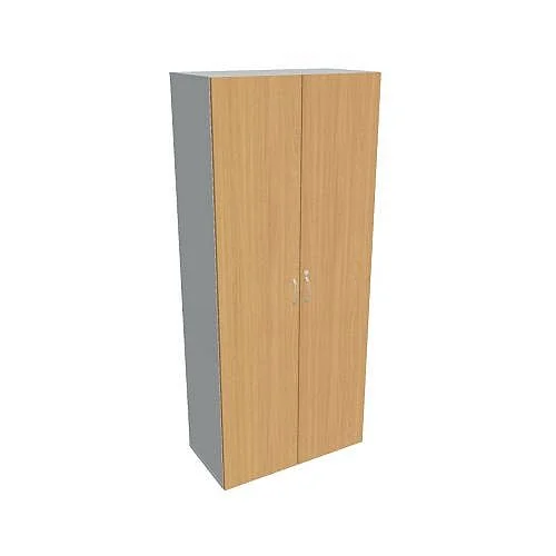Skříň šatní dvéřová 185*80 cm DZR58001, šedá/buk Cenově Výhodný