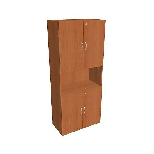 Skříň policová dvéřová 185*80 cm DZ58005, třešeň/třešeň Vrácení Zdarma