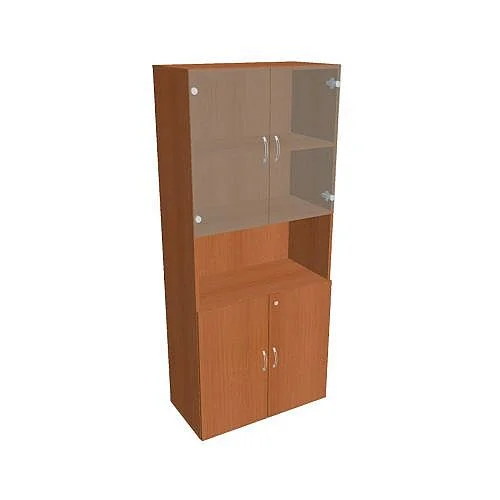 Sezónní Sleva Skříň polic dvéřová 185*80 cm DZ58007, třešeň/třešeň