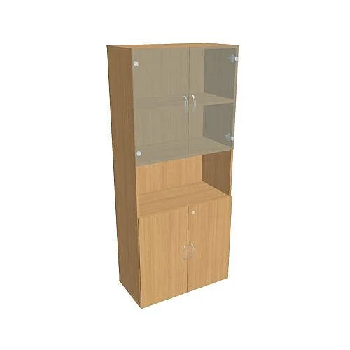 Cenově Výhodný Skříň polic dvéřová 185*80 cm DZ58007, buk/buk