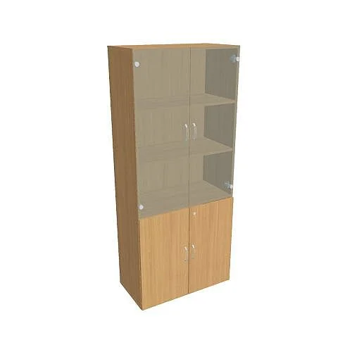 Skříň polic dvéřová 185*80 cm DZ58009, buk/buk Odeslání Ihned
