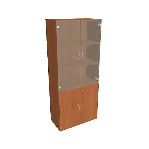Skříň polic dvéřová 185*80 cm DZ58009, třešeň/třešeň Akční Cena