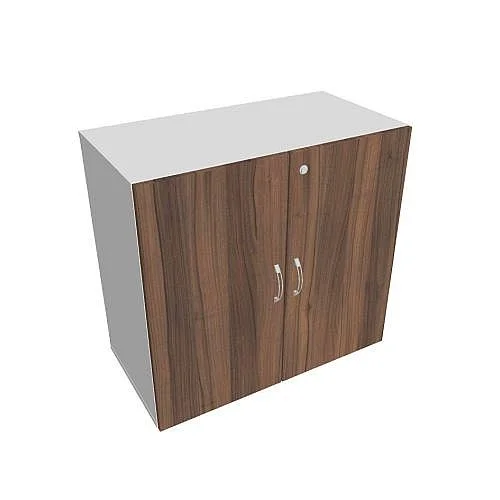 Skříň policová dvéřová 74*80 cm DZ28001, bílá/ořech Akční Cena
